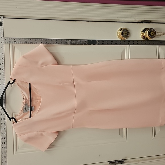 Elegant, Wedding, Bride, Pink, Women's, Midi, Dress, Formal, Vintage, 90s, Party - Picture 4 of 7